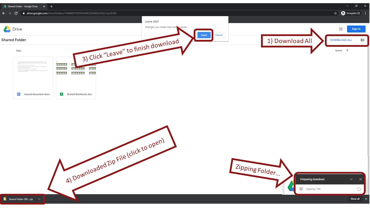 Download Shared Folder From Google Drive
