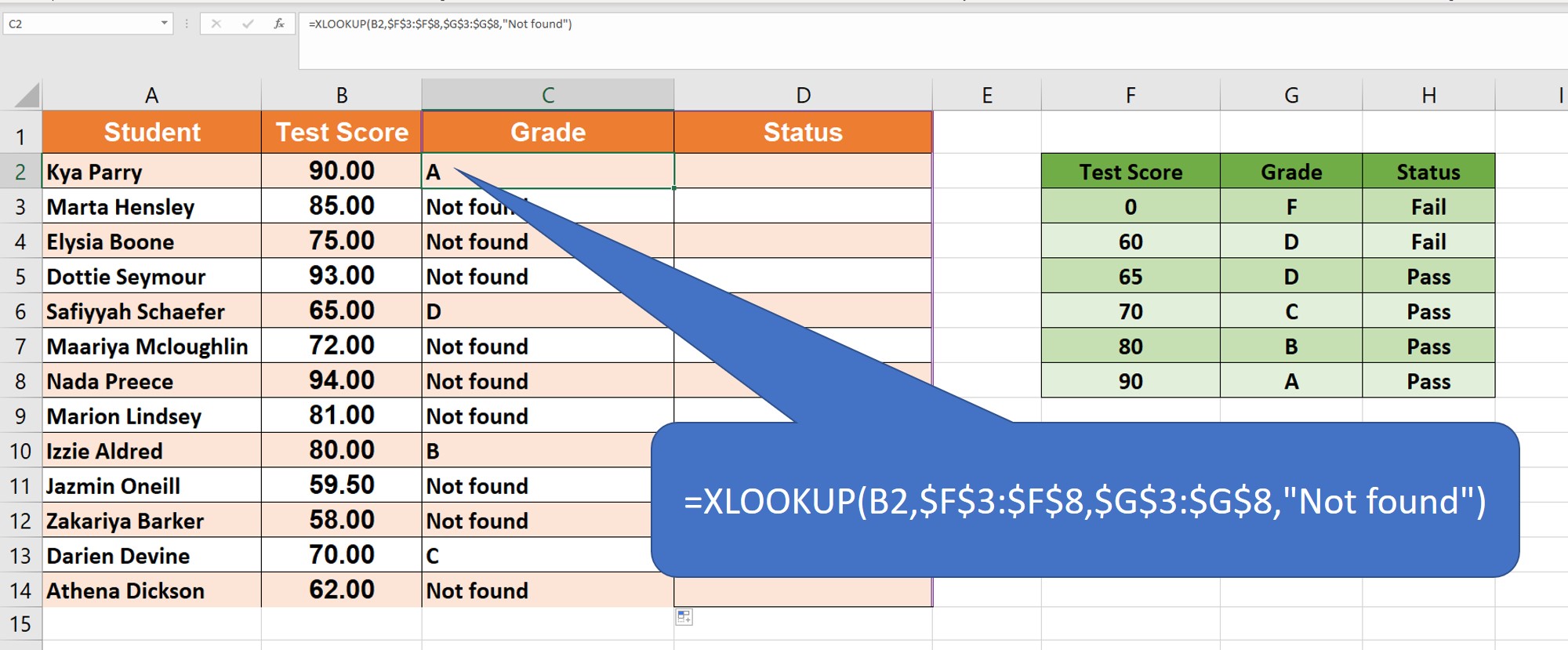 XLOOKUP Exact Match Mode XLOOKUP Optional Exact Match Mode